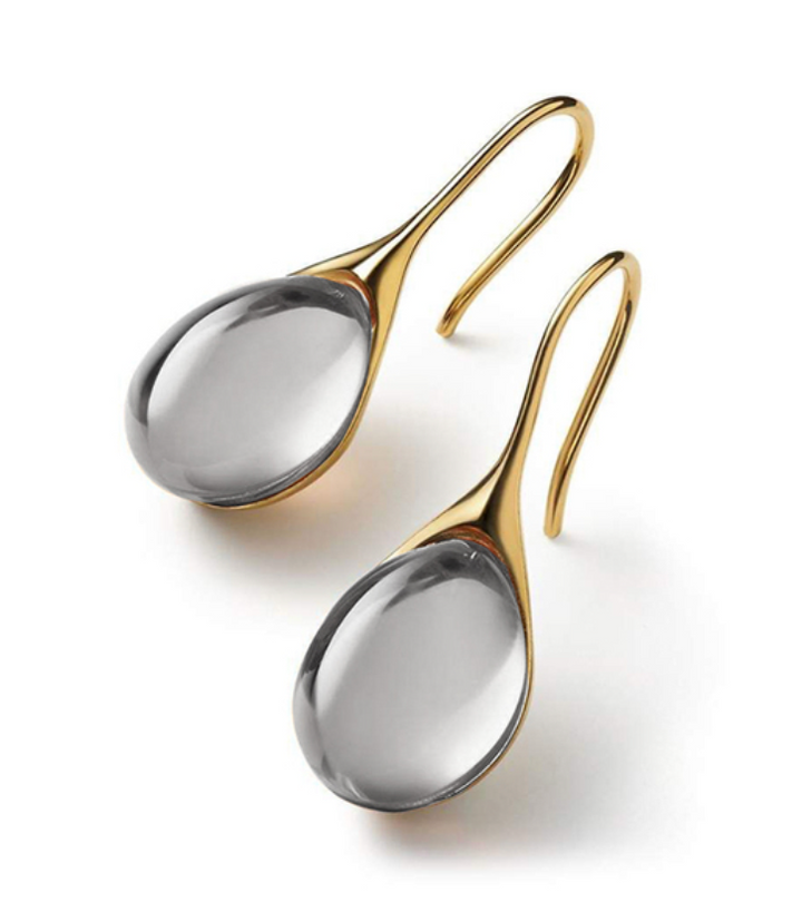 Gold & Silver Gem Earrings