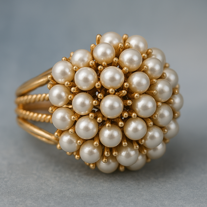 Bush - Inlaid Pearls Ring