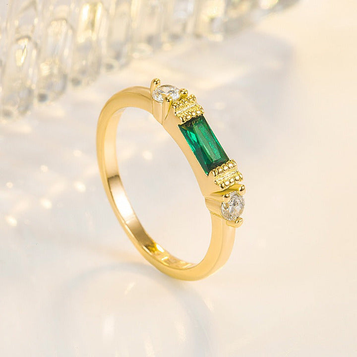Anie - Natural Stones Silver Ring