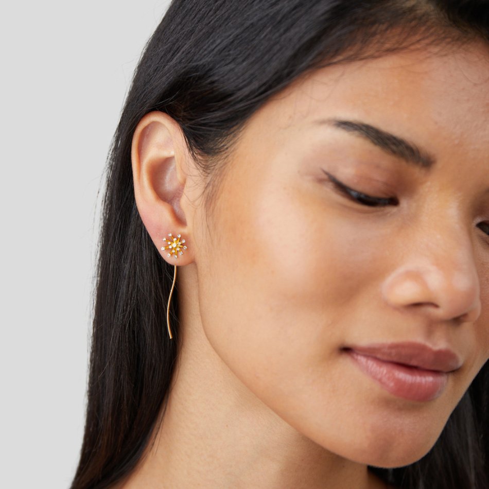 Wish Dandelion Earrings